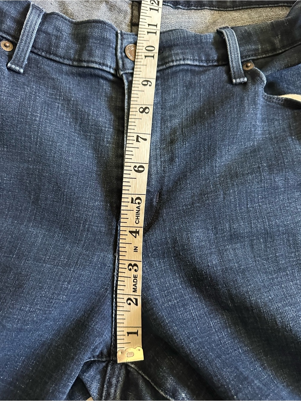Levis Dark Blue Straight-Leg Jeans - Picture 6 of 7